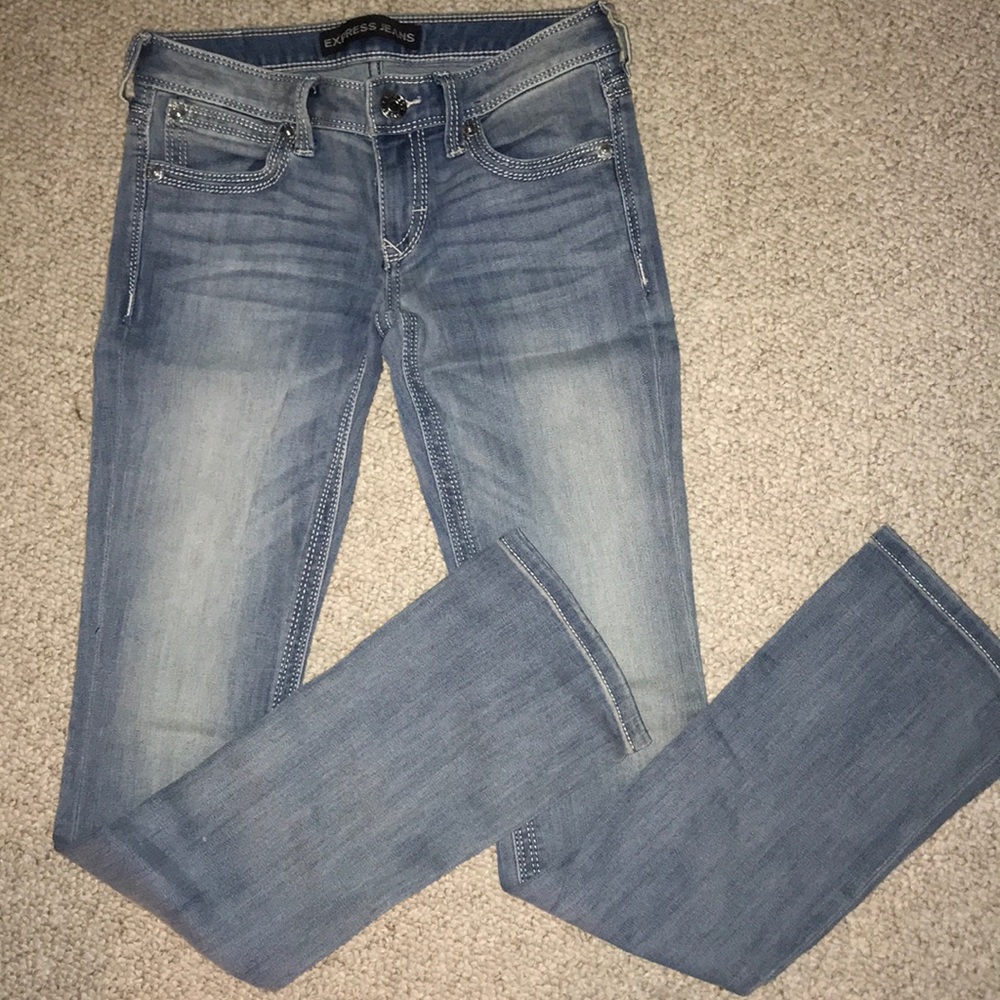 Express barely boot jeans